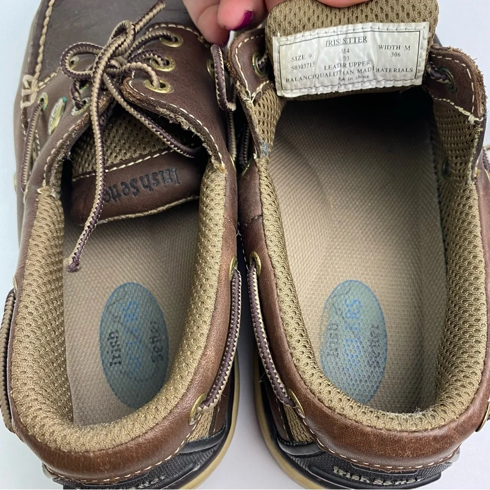 Irish Setter | Men’s Brown Leather Lace Up Angler Boat Shoes 9